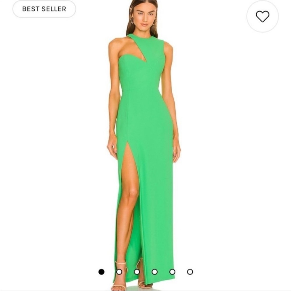 NEW Size M Amanda Uprichard x REVOLVE Gilda Gown in Grass REVOLVE MSRP $268
